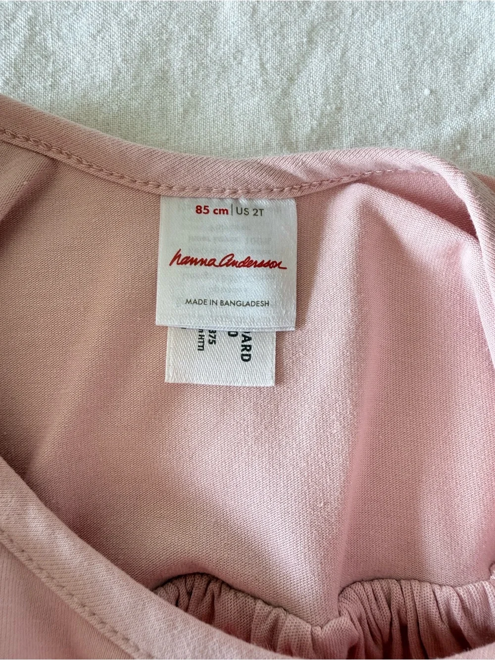 Hanna Andersson Pink Long-Sleeve Tulle Dress with Gold Star Detail